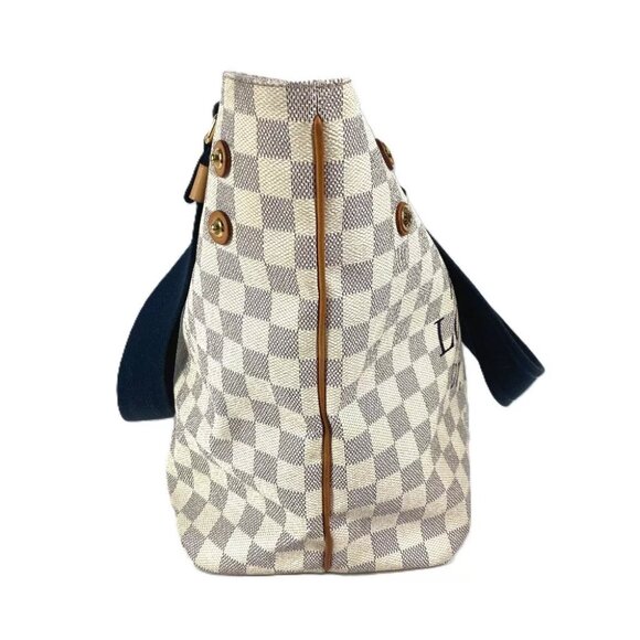 LOUIS VUITTON N41179 Damier Azur Plan Soleil Cabas PM Bag Shoulder Bag - Picture 3 of 15